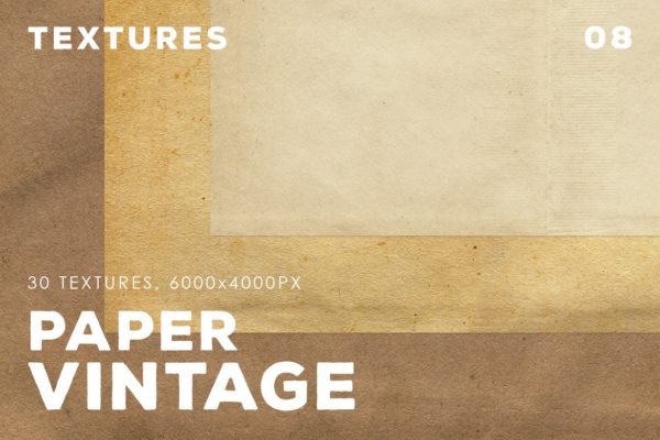 30种复古纸张纹理背景设计素材v08 30 Vintage Paper Textures缩略图 30种复古纸张纹理背景设计素材v08 30 Vintage Paper Textures