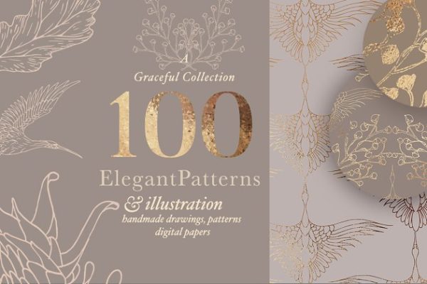 奢华错综复杂插画图案纹理背景[1.15GB] Intricate Illustrations & Patterns