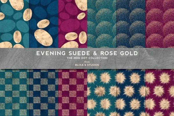 绒面和玫瑰金图案纹理 Evening Suede & Rose Gold Patterns缩略图 绒面和玫瑰金图案纹理 Evening Suede & Rose Gold Patterns