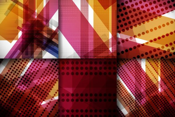 抽象几何线条叠加图形背景 Abstract Backgrounds