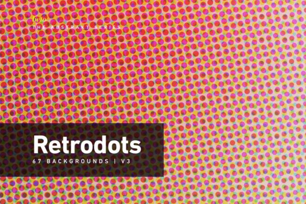 抽象半色调圆点背景V3 Retrodots Abstract Backgrounds V3缩略图 抽象半色调圆点背景V3 Retrodots Abstract Backgrounds V3