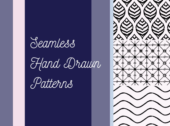手绘矢量图案无缝纹理素材 Seamless Hand Drawn Vector Patterns缩略图 手绘矢量图案无缝纹理素材 Seamless Hand Drawn Vector Patterns