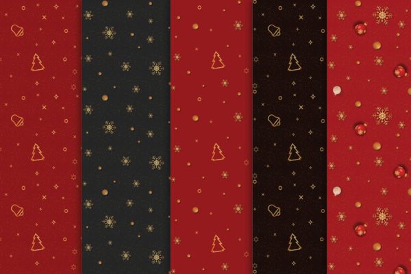 圣诞节庆祝主题节日氛围背景图素材 Merry Christmas Digital Papers