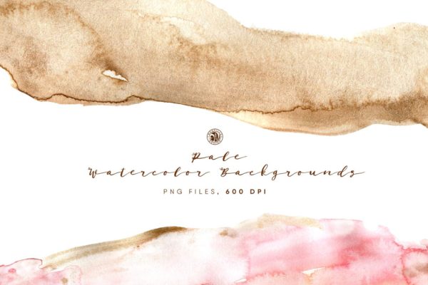 浅色水彩背景 Pale Watercolor Backgrounds