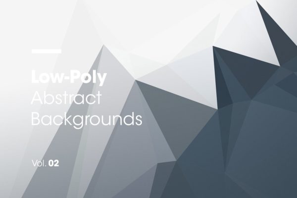 抽象多边形渐变图形背景v2 Low-Poly | Abstract Backgrounds | V2