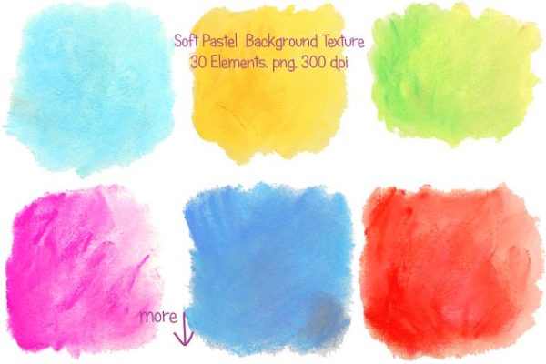 柔和清新的粉彩纹理背景 Soft Pastel Texture Background
