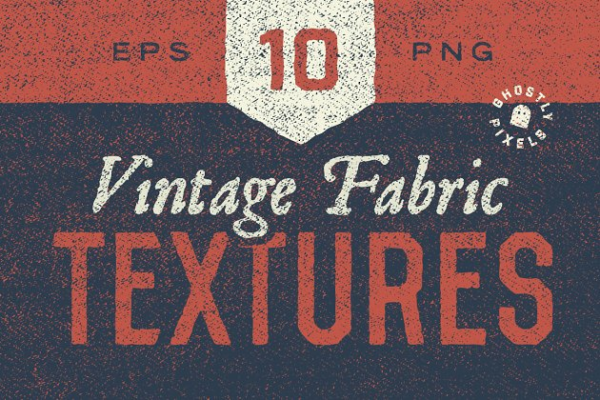 10款复古织物面料纹理 10 Vintage Fabric Textures缩略图 10款复古织物面料纹理 10 Vintage Fabric Textures