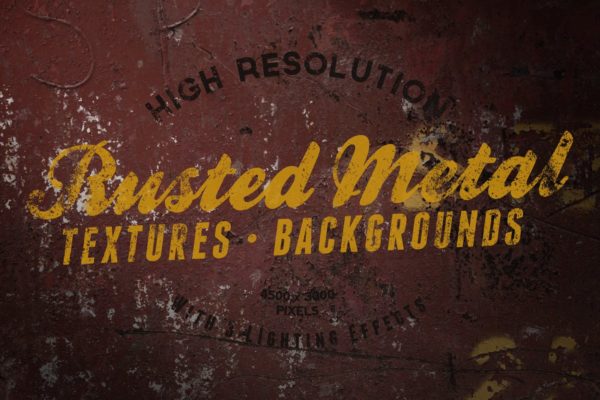 金属生锈、划痕和裂纹高清背景素材 Metal Rust, Scratches and Cracks Backgrounds