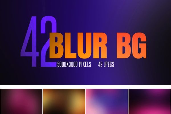 42款高清分辨率模糊背景 42 Blur Backgrounds