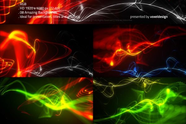 抽象虚幻光线背景素材 Strings Dynamic Backgrounds