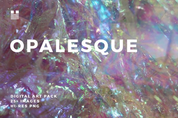 25+高品质反光玻璃纸锡纸纹理背景 Opalesque
