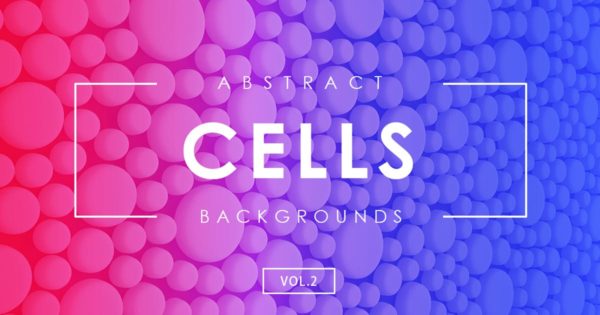 细胞几何形状抽象背景素材v2 Cells Abstract Backgrounds Vol.2