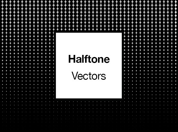 半色调图案纹理背景设计素材 Halftone Pattern Textures – Vectors