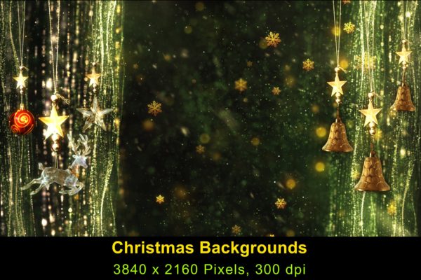 高清圣诞节灯饰背景素材v6 Christmas Background 6