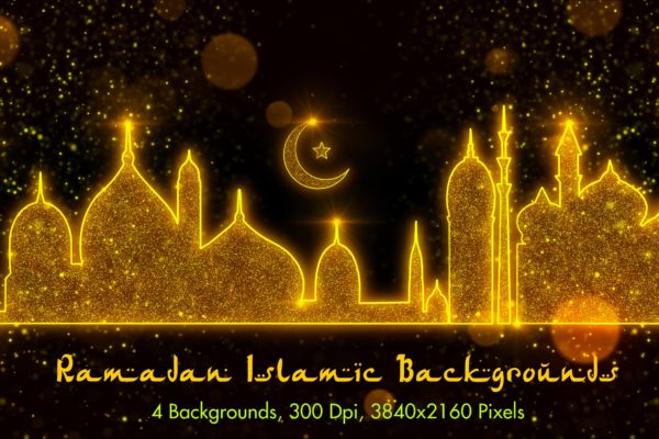 伊斯兰斋月节日主题高清背景素材 Ramadan Islamic Backgrounds