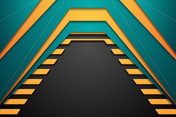 高科技主题抽象几何图形矢量背景素材 Abstract bright corporate tech vector background