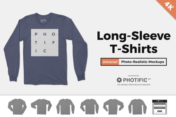 长袖男士T恤服装样机 Long Sleeve T-Shirt Apparel Mockups缩略图 长袖男士T恤服装样机 Long Sleeve T-Shirt Apparel Mockups