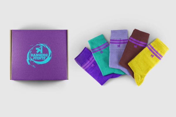 纯色提花棉袜套装样机 Socks Set Mockup缩略图 纯色提花棉袜套装样机 Socks Set Mockup
