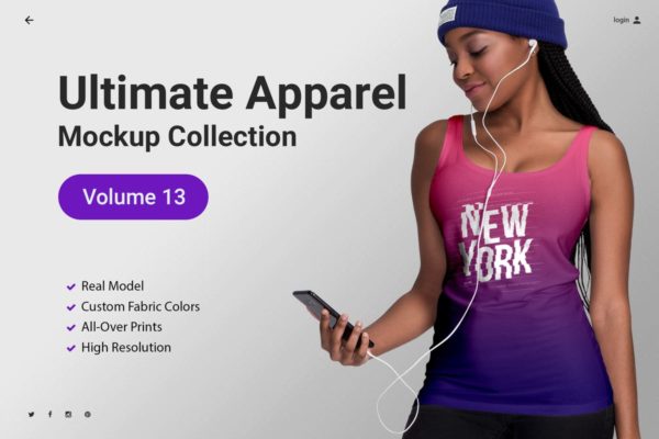 时尚品牌T恤上身服装样机模板Vol.13 Ultimate Apparel Mockup Vol. 13缩略图 时尚品牌T恤上身服装样机模板Vol.13 Ultimate Apparel Mockup Vol. 13