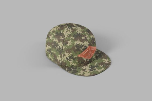 时尚风格棒球帽外观印花设计样机模板 Snapback Full Cap Photoshop Mockups