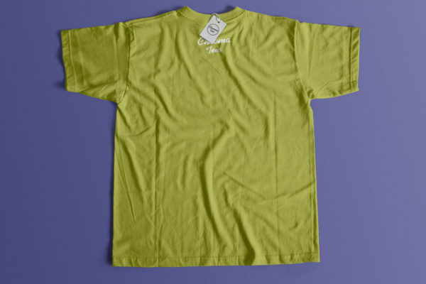 T恤设计背部效果图样机模板01 Back Tshirt Mockup 01