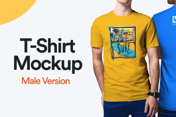 男士T恤模特上身效果样机模板v10 T-Shirt Mockup 10缩略图 男士T恤模特上身效果样机模板v10 T-Shirt Mockup 10