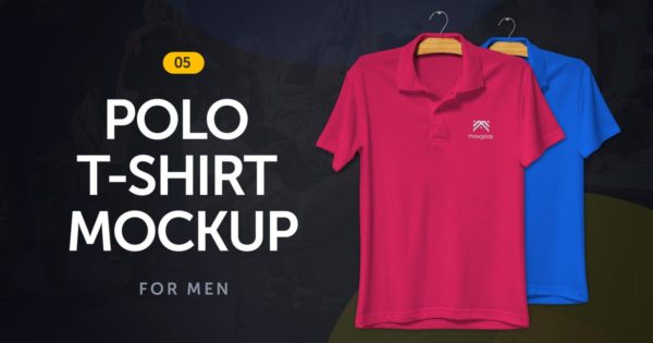 男士Polo衫服装设计效果图样机v5 Polo T-Shirt Mockup 5.0缩略图 男士Polo衫服装设计效果图样机v5 Polo T-Shirt Mockup 5.0