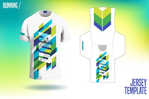 运动衫运动员队服设计效果图样机 Running Jersey livery缩略图 运动衫运动员队服设计效果图样机 Running Jersey livery