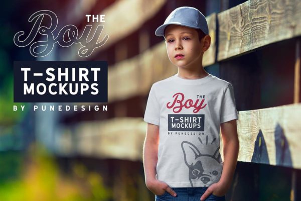 男童T恤胸前印花图案设计预览样机模板v1 Boy T-Shirt Mock-Up Set缩略图 男童T恤胸前印花图案设计预览样机模板v1 Boy T-Shirt Mock-Up Set