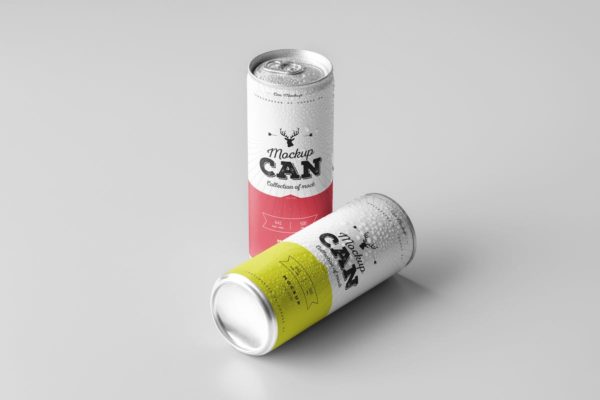啤酒饮料罐头外观样机模板03 Can Mock-up 3缩略图 啤酒饮料罐头外观样机模板03 Can Mock-up 3