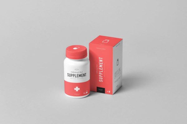 膳食补充剂营养品药罐和包装盒样机5 Supplement Jar & Box Mock-Up 5缩略图 膳食补充剂营养品药罐和包装盒样机5 Supplement Jar & Box Mock-Up 5