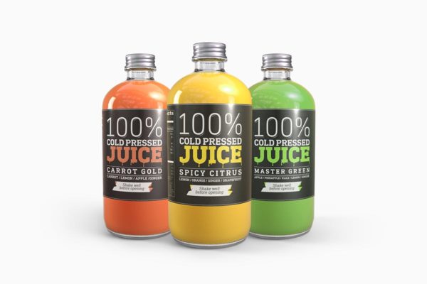 冷榨汁玻璃瓶饮料瓶外观包装样机 Cold Pressed Juice Glass Bottle Mockup缩略图 冷榨汁玻璃瓶饮料瓶外观包装样机 Cold Pressed Juice Glass Bottle Mockup