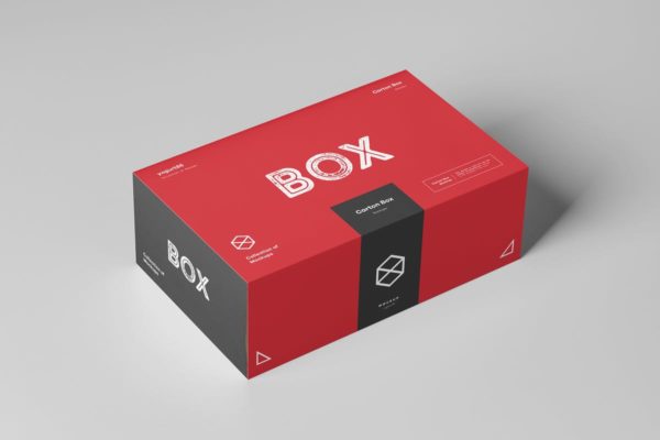 纸箱礼品包装箱样机模板 Carton Box Mock-up 23x14x8 & Wrapper缩略图 纸箱礼品包装箱样机模板 Carton Box Mock-up 23x14x8 & Wrapper