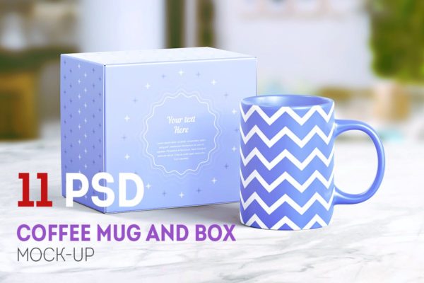 马克杯&包装样机模板 Mug Mock-up缩略图 马克杯&包装样机模板 Mug Mock-up