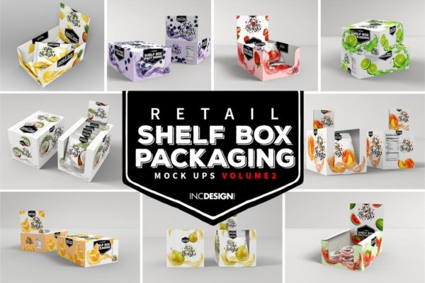零售货架商品包装盒样机v2 VOLUME 2: Retail Shelf Box Packaging Mockups缩略图 零售货架商品包装盒样机v2 VOLUME 2: Retail Shelf Box Packaging Mockups