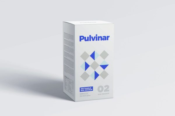 药品保健品外包装样机模板 Box / Packaging MockUp – Rectangle