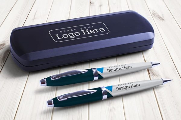 高档钢笔签字笔笔盒样机v2 Pen Box Mock Up V.2