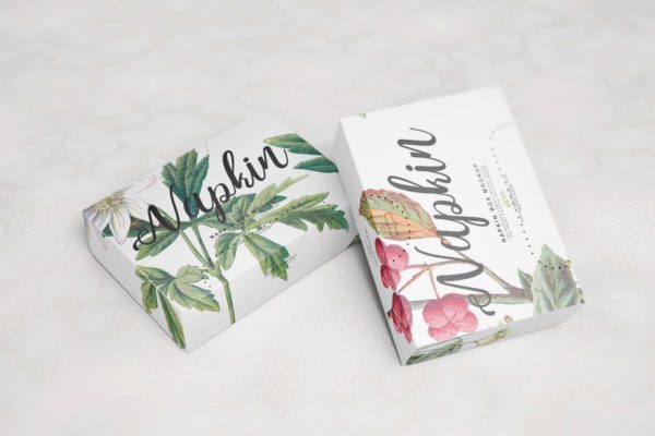 餐巾纸盒包装样机 Napkin Box Mockup缩略图 餐巾纸盒包装样机 Napkin Box Mockup