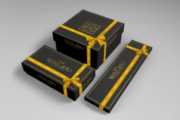 豪华金身丝带礼品盒包装样机Vol.2 Retail Boxes Vol.2: Bag & Box Packaging Mockups缩略图 豪华金身丝带礼品盒包装样机Vol.2 Retail Boxes Vol.2: Bag & Box Packaging Mockups