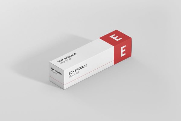 长方形牙膏包装盒子样机 Package Box Mock-Up – Long Rectangle缩略图 长方形牙膏包装盒子样机 Package Box Mock-Up – Long Rectangle