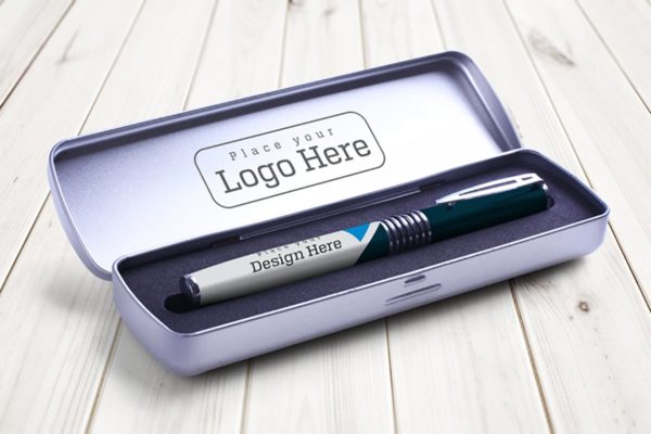 金属钢笔盒子品牌样机V.3 Pen Box Mock Up V.3缩略图 金属钢笔盒子品牌样机V.3 Pen Box Mock Up V.3