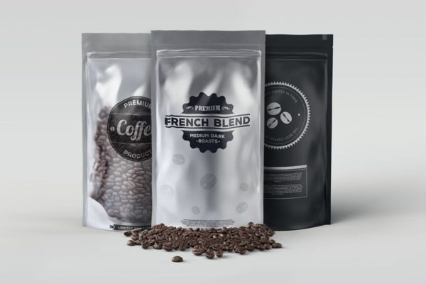 咖啡豆铝箔袋样机套装 Foil Bag Mock-up Pack缩略图 咖啡豆铝箔袋样机套装 Foil Bag Mock-up Pack