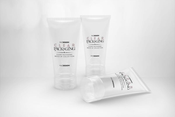 洗面奶/防晒霜透明软管包装样机 Clear Cosmetic Tube Mockups缩略图 洗面奶/防晒霜透明软管包装样机 Clear Cosmetic Tube Mockups