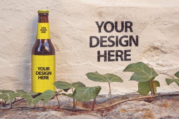 福门特拉岛墙小啤酒瓶外观印刷设计/品牌样机 Formentera Wall缩略图 福门特拉岛墙小啤酒瓶外观印刷设计/品牌样机 Formentera Wall