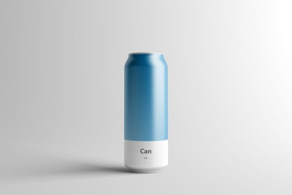 易拉罐罐头外观设计样机模板 Can Mock-Up – 500ml缩略图 易拉罐罐头外观设计样机模板 Can Mock-Up – 500ml