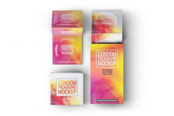 成人用品避孕套包装设计样机模板 Сondoms Packaging Mock-Up缩略图 成人用品避孕套包装设计样机模板 Сondoms Packaging Mock-Up