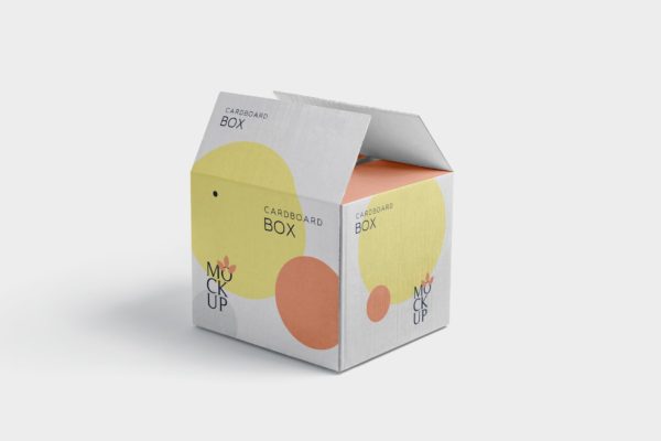 纸箱设计印刷效果图多角度预览样机 4 Cardboard Box Mockups缩略图 纸箱设计印刷效果图多角度预览样机 4 Cardboard Box Mockups
