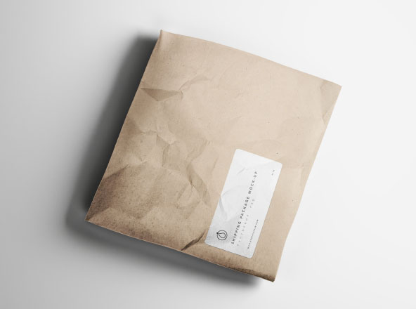 牛皮纸快递运输包装袋设计效果图样机 Shipping Package Mockup缩略图 牛皮纸快递运输包装袋设计效果图样机 Shipping Package Mockup