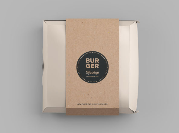 汉堡包装盒设计效果图样机模板 Burger Box Package Mockup缩略图 汉堡包装盒设计效果图样机模板 Burger Box Package Mockup