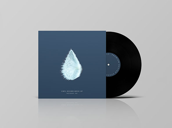 乙烯基唱片包装封面&CD封面设计效果图样机 Vinyl Record Mockup